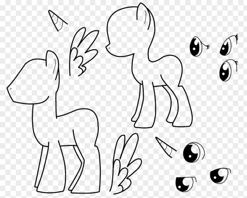 Pony Stencil Rarity Drawing Line Art PNG