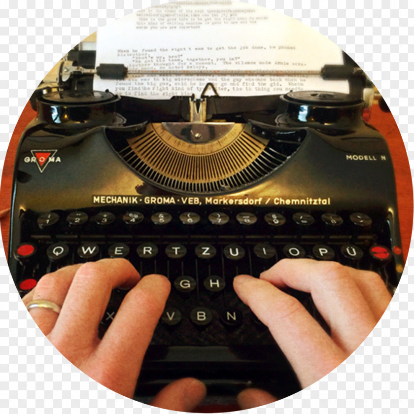 Typewriter Writing The Swingin' Man Shobha Type & Computer College Writer Blog PNG