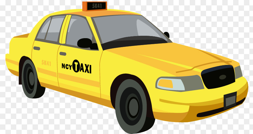 Yellow Taxi Pattern Statue Of Liberty Empire State Building Chrysler Clip Art PNG