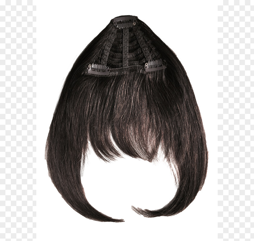 Hair Wig Chestnut Bangs Coloring Remi-Haar PNG