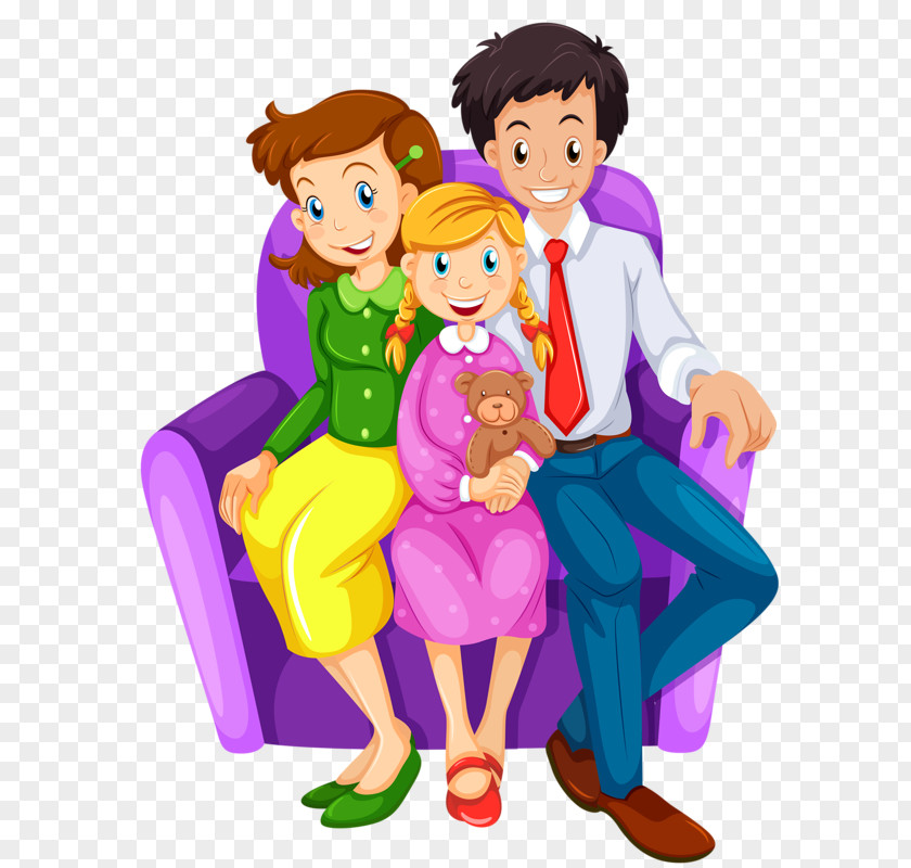 Happy Family House Clip Art PNG