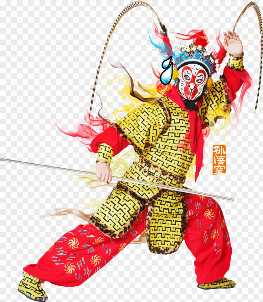 Peking Opera Monkey HD Free To Pull The Material Sun Wukong Download PNG