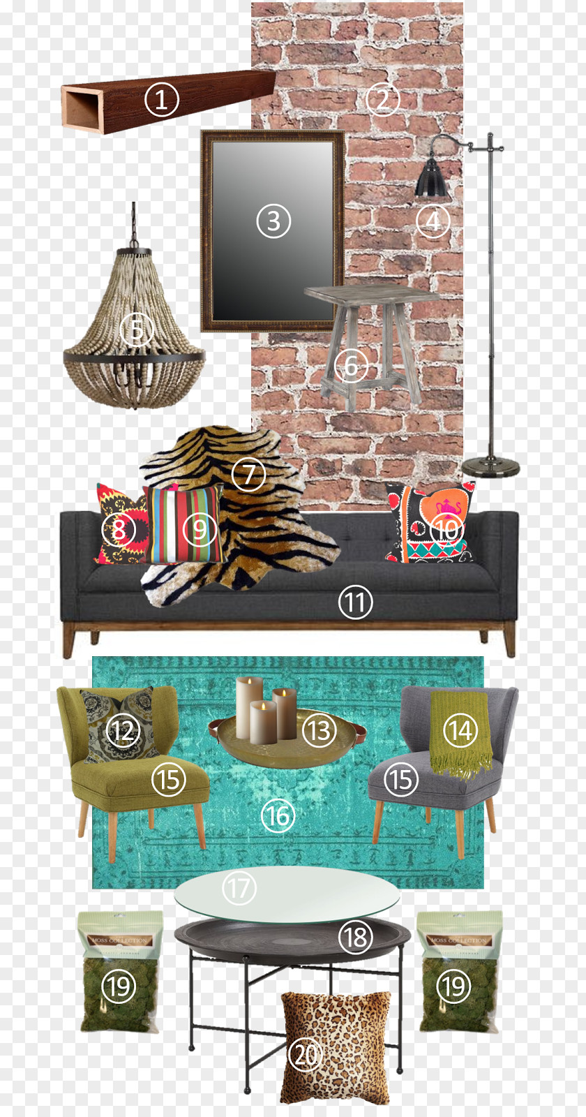 Table Boho-chic Living Room Fashion PNG