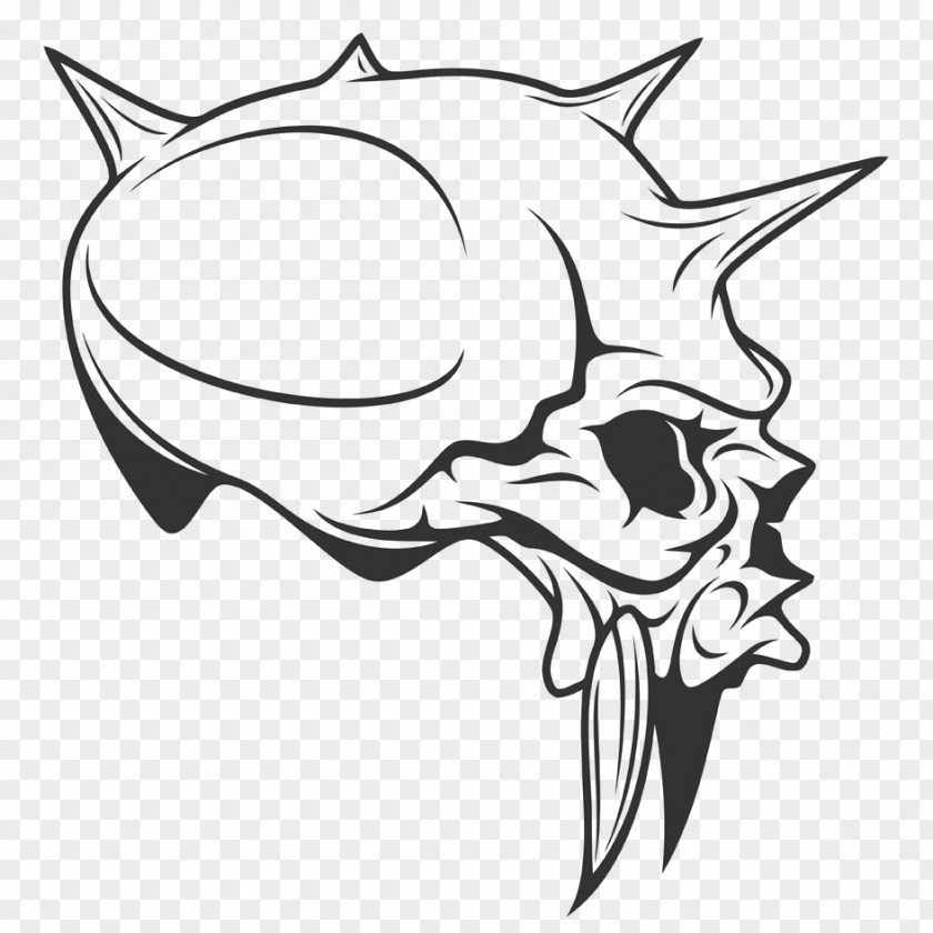 Warcraft Skull T-shirt Illustration PNG