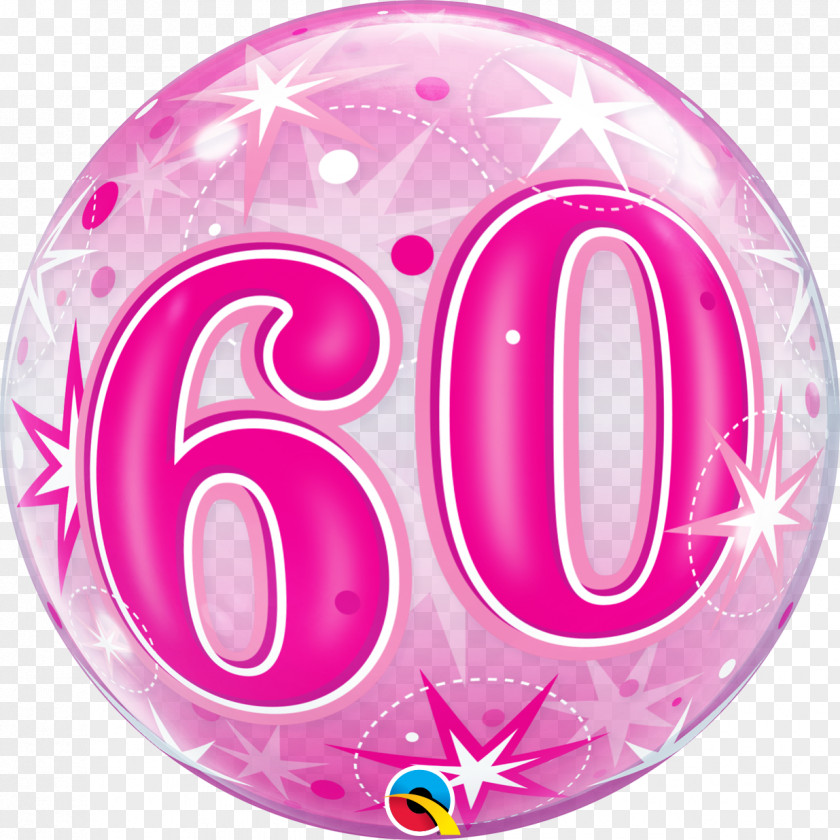 60th Birthday Party Balloon Confetti Wedding PNG