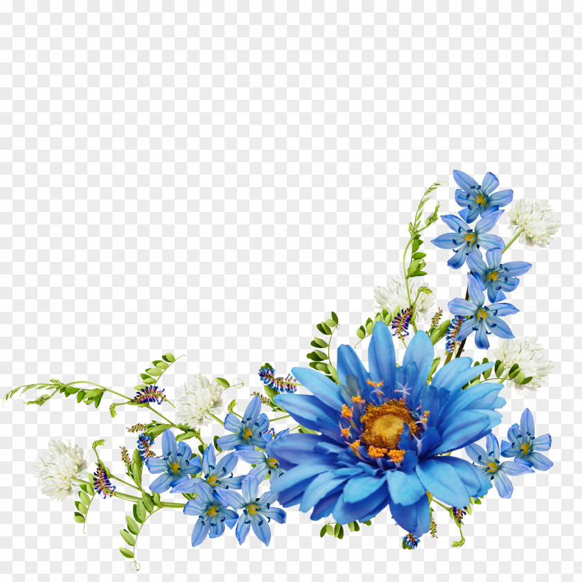 Blue Flower Desktop Wallpaper PNG