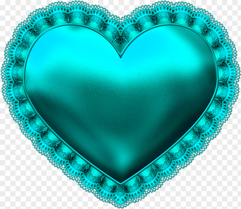 Heart Blue Teal Clip Art PNG