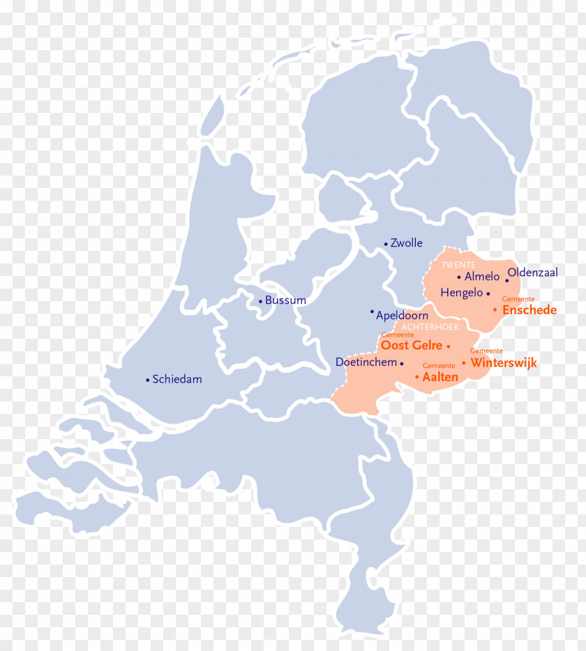 Map Netherlands Vector PNG