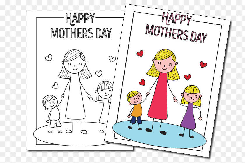 Mother's Day Paper Child PNG