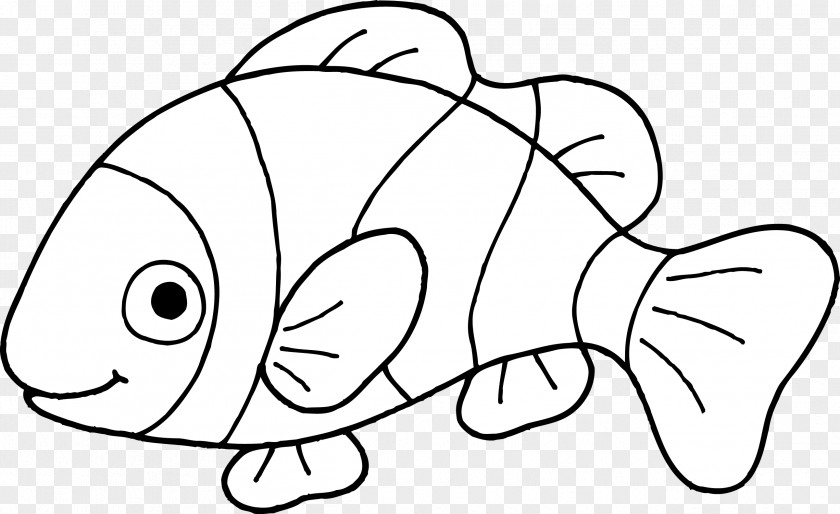 Tropical Line Cliparts Seafood Black And White Whitefish Clip Art PNG