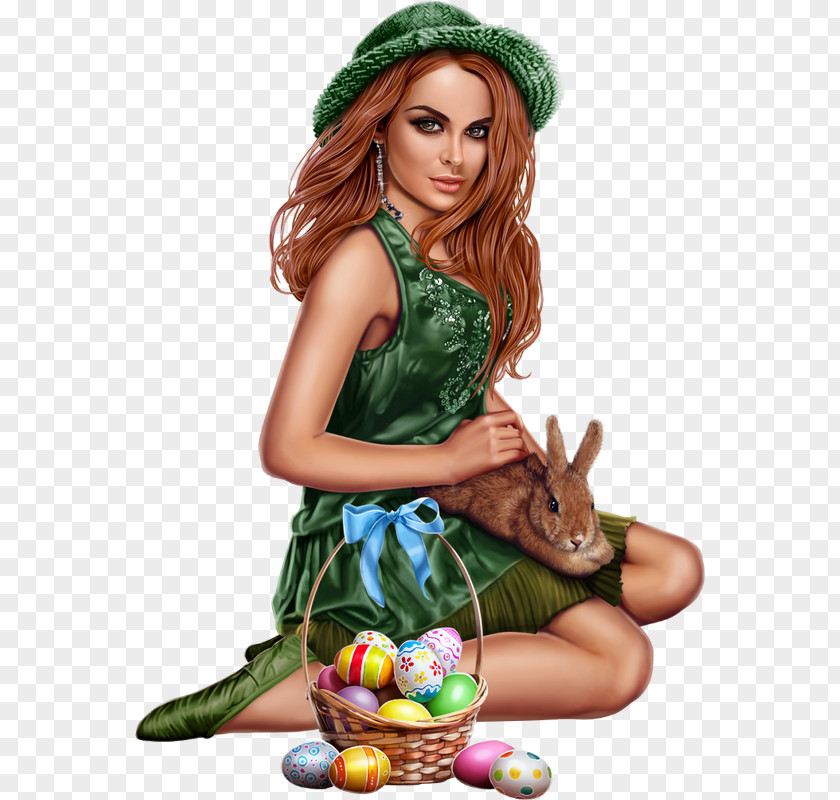 Easter Bunny Woman Robbie Rabbit PNG