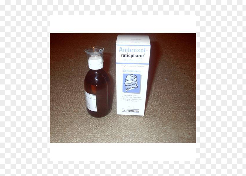 Saft Ambroxol Pharmaceutical Drug Cough Medicine Glass Bottle Ratiopharm PNG