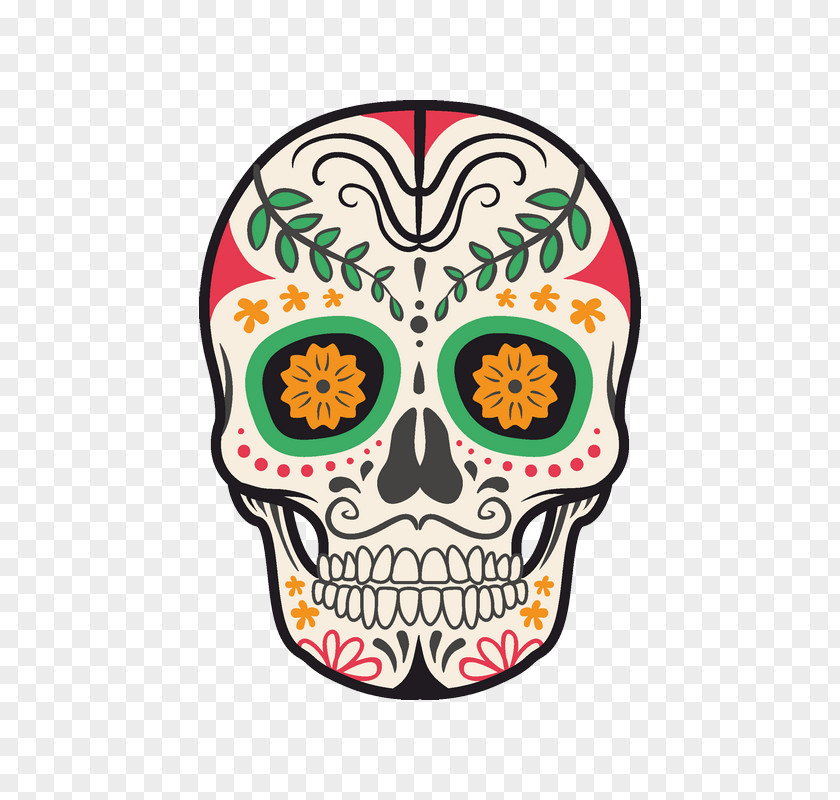 Skull Calavera Day Of The Dead Mexico Mexican Cuisine PNG