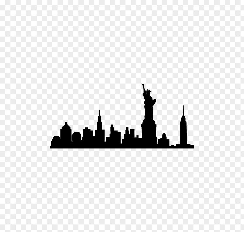 Wall Decal New York City Skyline Photography Painting PNG
