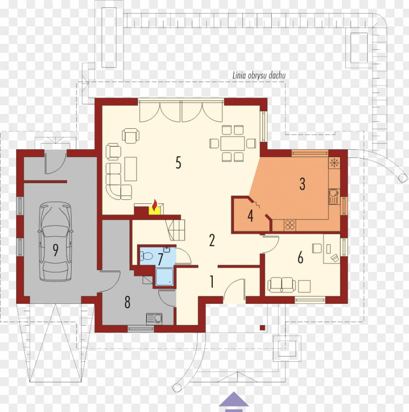 House Floor Plan Attic Bedroom PNG
