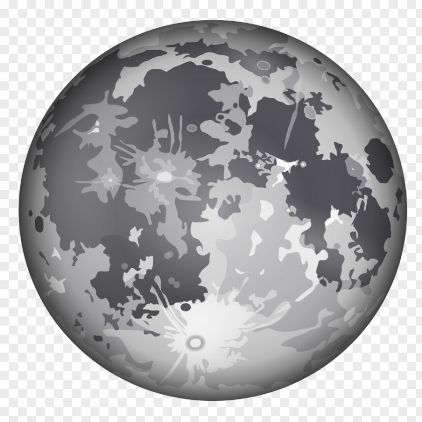 Moon Full Lunar Phase Clip Art PNG