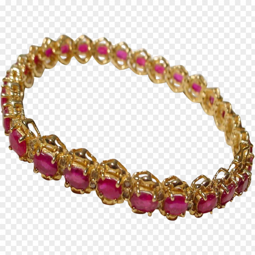 Ruby Bracelet Gold Diamond Bangle PNG