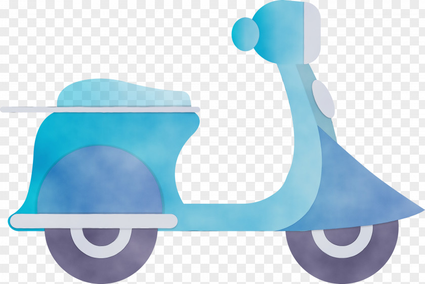 Blue Turquoise Transport Vehicle Riding Toy PNG
