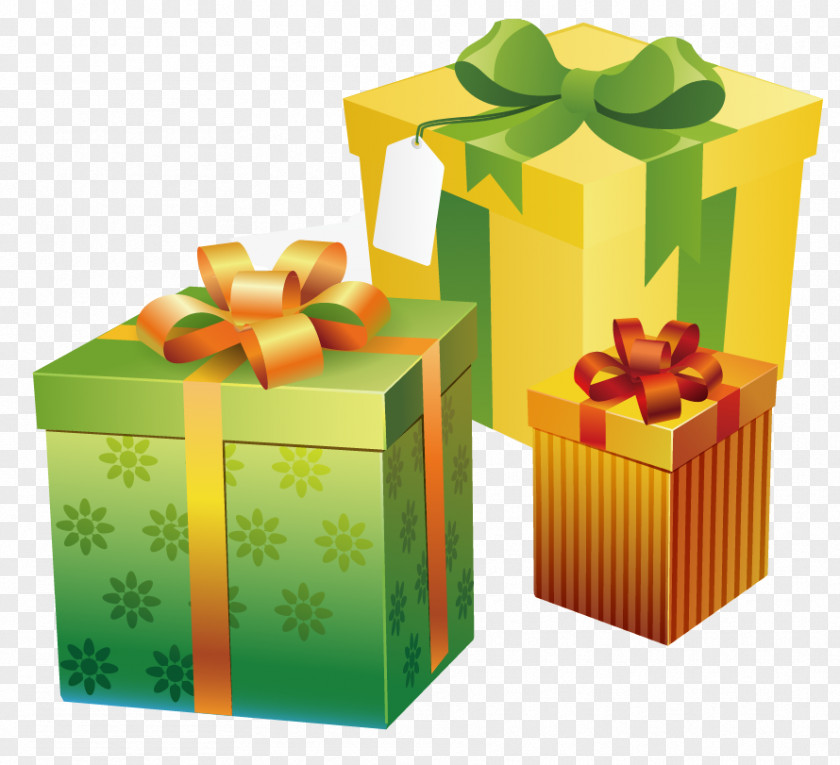 Christmas Gift Vector Material PNG