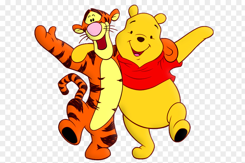 Winnie The Pooh And Tiger Cartoon Free Clipart Piglet Eeyore Tigger Clip Art PNG