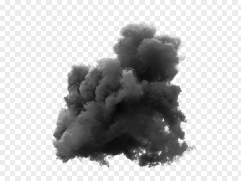 Black Mushroom Cloud PNG