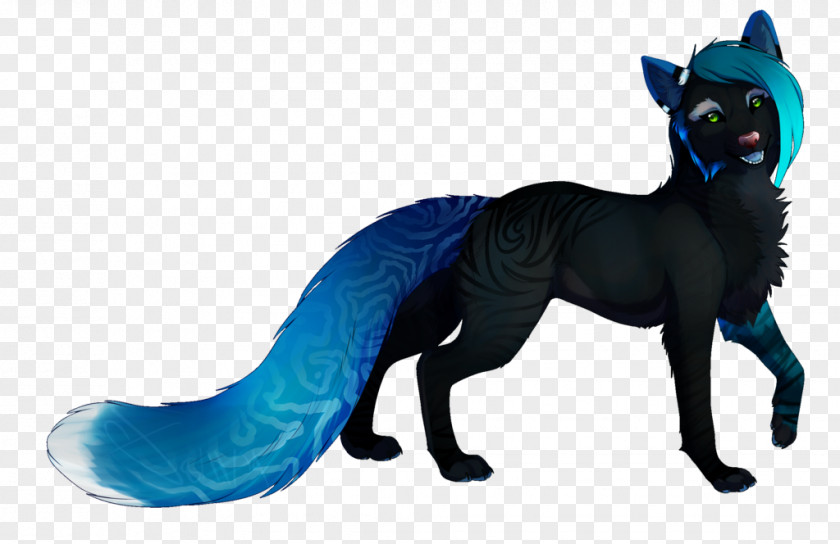 Cat Dog Cobalt Blue Fur PNG