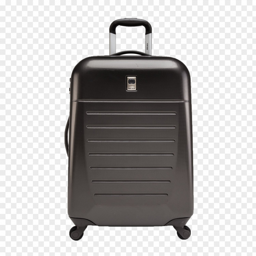 France Black Delsey Brand Suitcase Baggage Travel Backpack PNG
