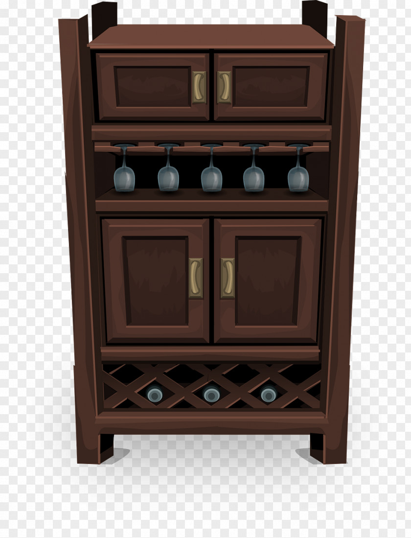 Mahogany Wine Cooler Drawer Furniture Cabinetry PNG