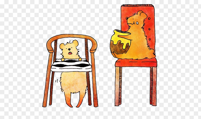 Otter On A Chair Cartoon Illustrator Illustration PNG