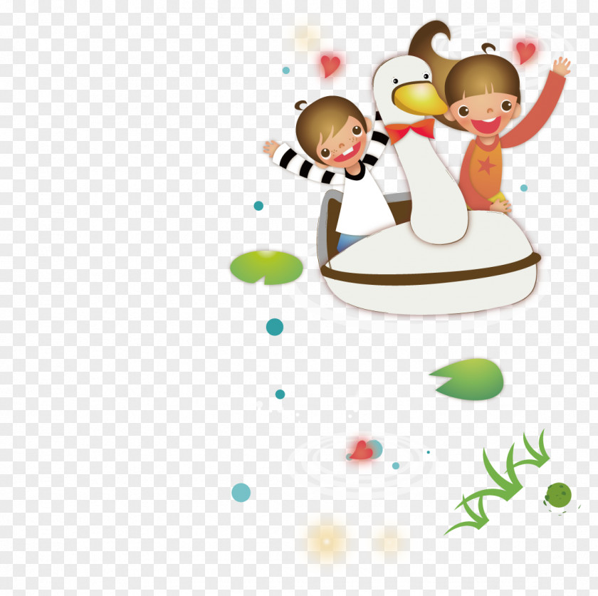 Swan Boat Ride Sisters Cygnini Watercraft Clip Art PNG