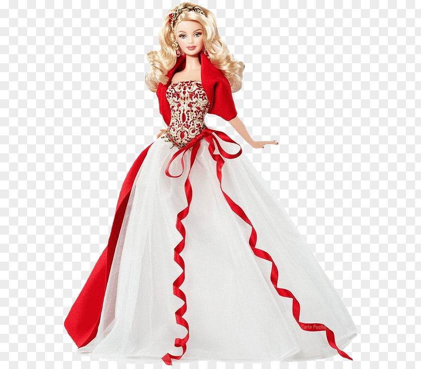Barbie Doll Holiday Toy Dress PNG