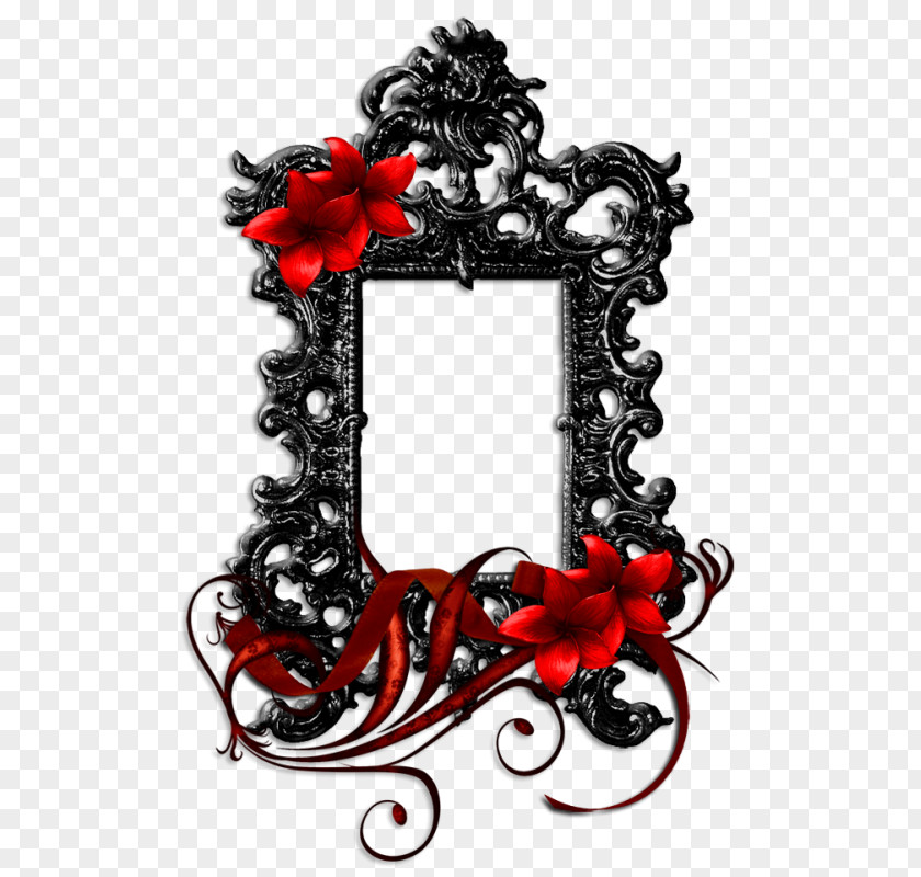 Black Frame Picture Ornament PNG