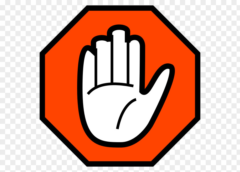 Hand Stop Sign Clip Art PNG