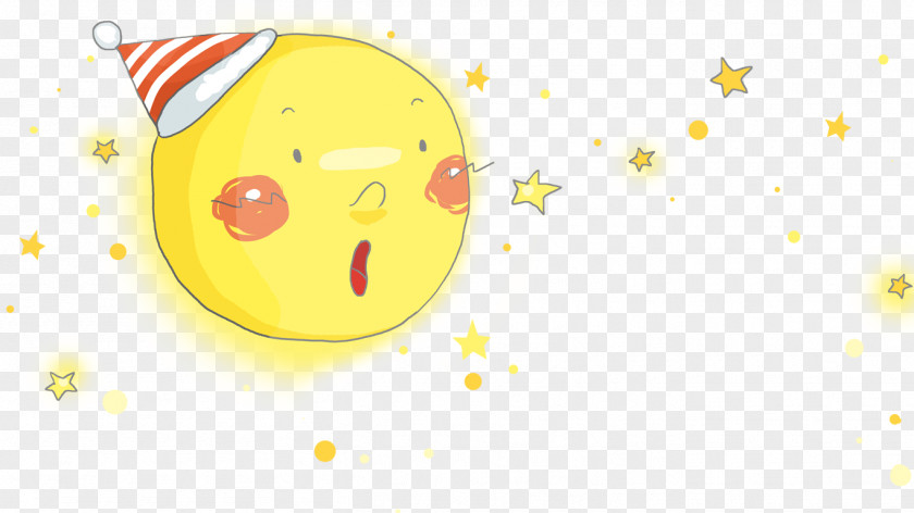 Hat Moon Cartoon Christmas PNG