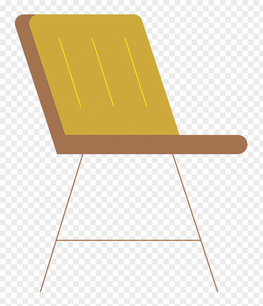 Plywood Chair Garden Furniture Furniture Yellow PNG
