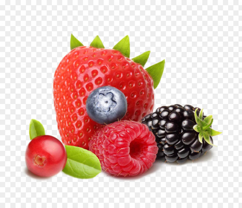 Strawberry Blueberry Fruit Food PNG