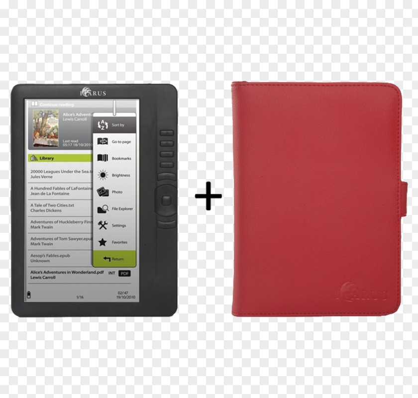 Computer ICARUS Omnia EBook-Reader 4 GB E-Readers G2 7 LCD E-reader Illumina E654BK 6