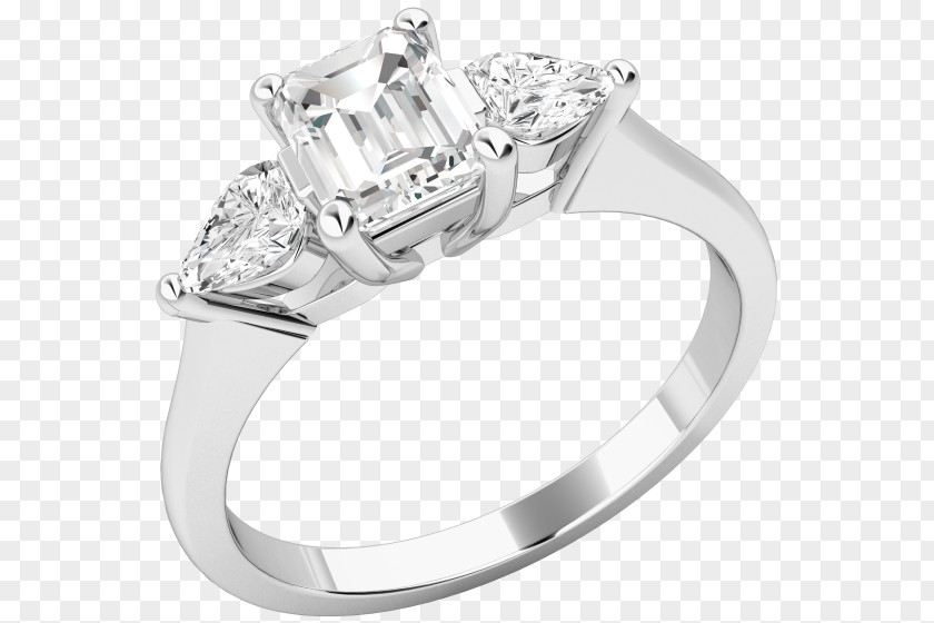 Emerald Diamond Ring Settings Wedding Earring Engagement PNG