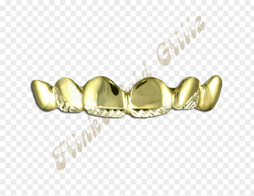 Grill Gold Teeth Diamond Cut Jewellery PNG