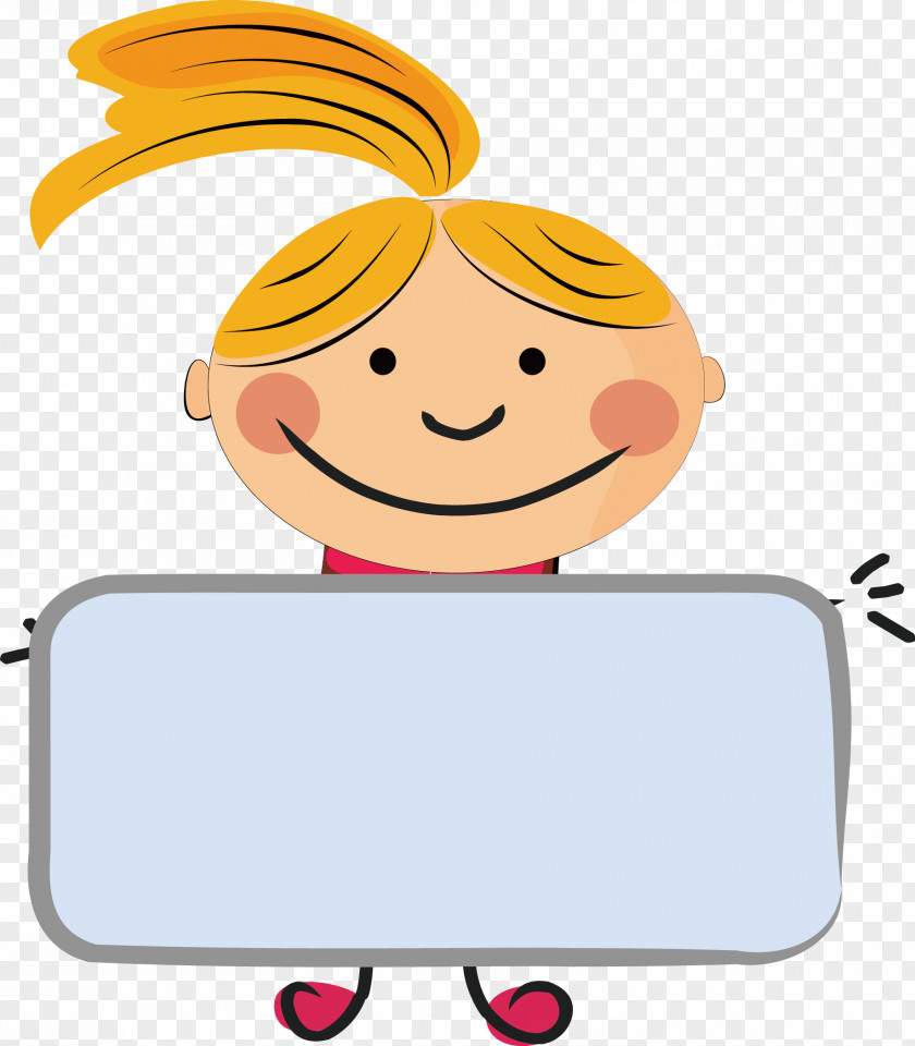 Kids Placards Vector Drawing Clip Art PNG