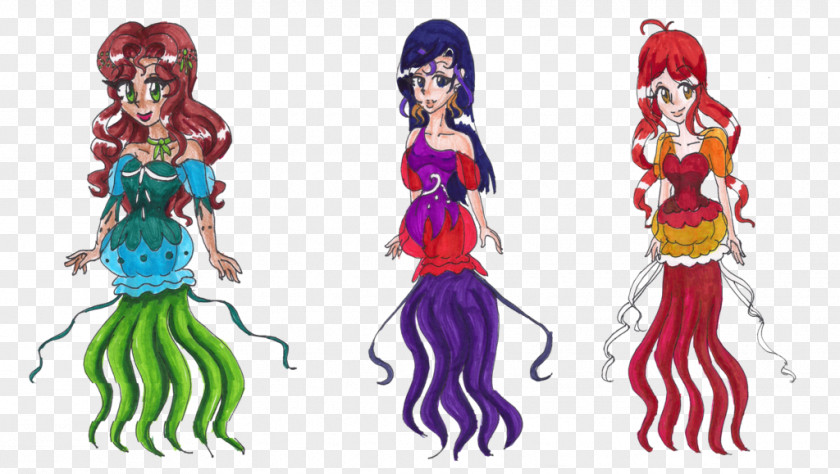 Mermaid Set Hair Coloring Homo Sapiens Muscle PNG