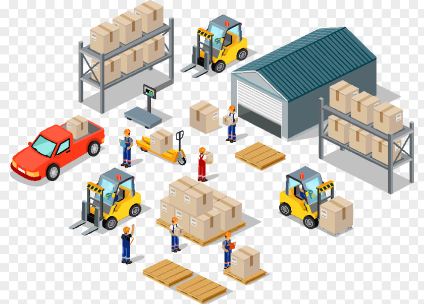 Warehouse Vector Graphics Logistics Illustration Royalty-free PNG