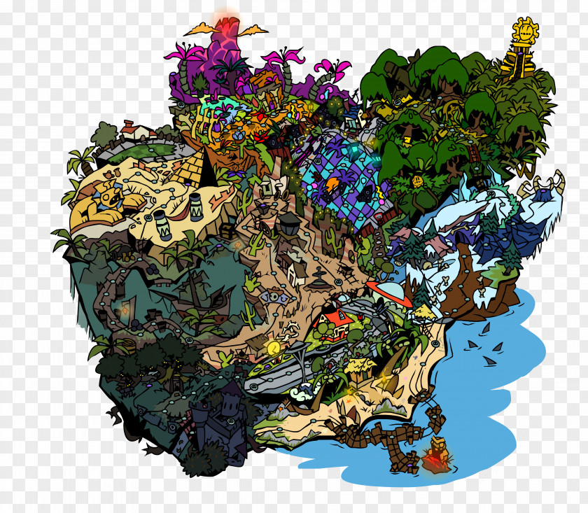 Plants Vs Zombies Vs. 2: It's About Time Zombies: Garden Warfare 2 World Map PNG