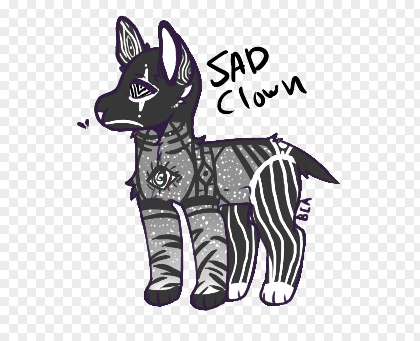 Sad Clown Cat Dog Mammal Art Whiskers PNG
