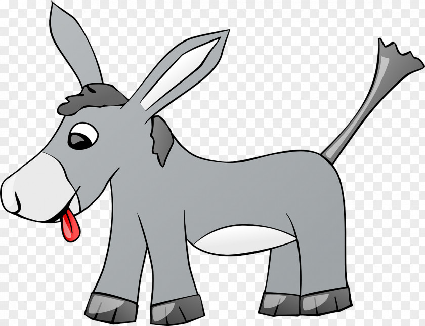 Gray Donkey Mule Free Content Clip Art PNG