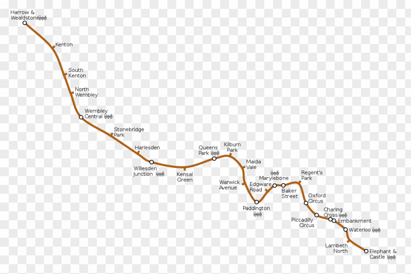 Light Rail Waterloo Tube Station Bakerloo Line London Underground Train Rapid Transit PNG