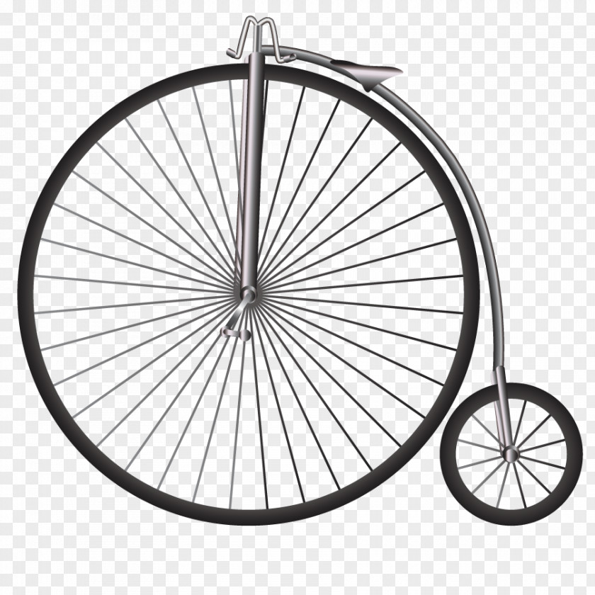 Vector High Wheel Bicycle Cycling Road Wheelset PNG