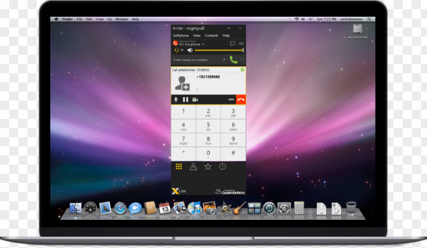 Make Phone Call Laptop MacBook Pro Macintosh Softphone PNG