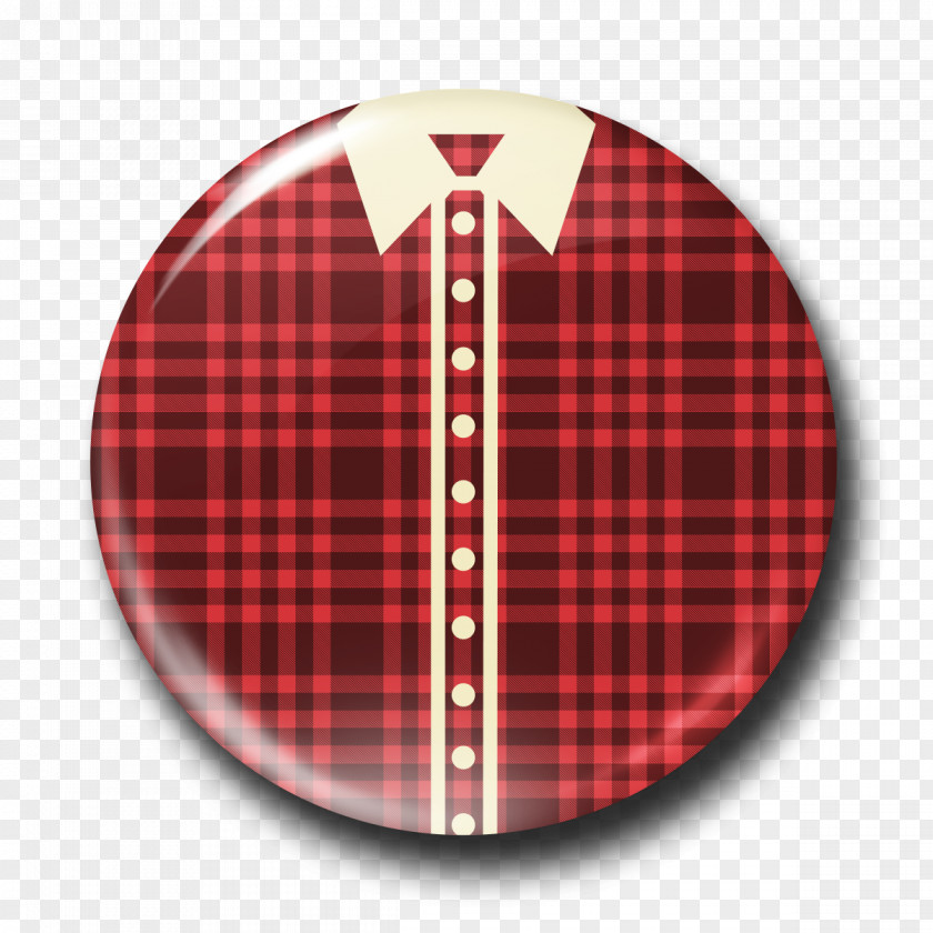 Patricks Badge Tartan Maroon PNG