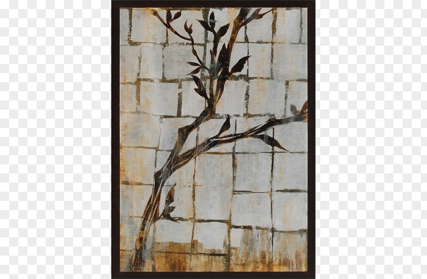 Platinum Safflower Three Dimensional Twig Painting Art Picture Frames Wood PNG